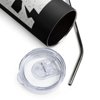 Load image into Gallery viewer, Rock+Reb£llion Cracked Mask Stainless Steel Tumbler - White
