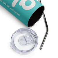 Load image into Gallery viewer, Let&#39;s Go B.... F*JB Lt. Blue LC Stainless Steel Tumbler
