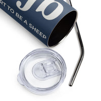 Load image into Gallery viewer, Let&#39;s Go B.... F*JB Blue TNR Stainless Steel Tumbler
