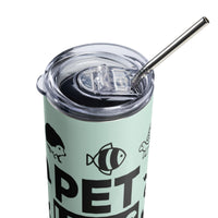 Load image into Gallery viewer, Pet Lives Matter Stainless Steel Tumbler Mint BKG
