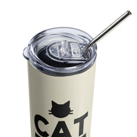 Load image into Gallery viewer, Cat Lives Matter Stainless Steel Tumbler LTYW BKG
