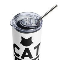 Load image into Gallery viewer, Cat Lives Matter Stainless Steel Tumbler WT BKG
