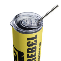 Load image into Gallery viewer, Rock+Reb£llion Cassette Side-B Stainless Steel Tumbler - Yellow
