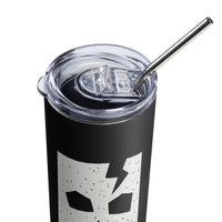 Load image into Gallery viewer, Rock+Reb£llion Cracked Mask Stainless Steel Tumbler - White
