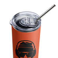 Load image into Gallery viewer, Rock+Reb£llion Gorilla Stainless Steel Tumbler - Orange
