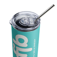 Load image into Gallery viewer, Let&#39;s Go B.... F*JB Lt. Blue LC Stainless Steel Tumbler
