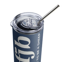 Load image into Gallery viewer, Let&#39;s Go B.... F*JB Blue TNR Stainless Steel Tumbler
