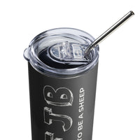 Load image into Gallery viewer, Let&#39;s Go B.... F*JB Blackboard Stainless Steel Tumbler
