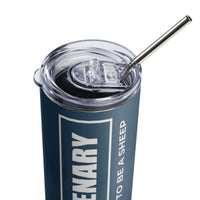 Load image into Gallery viewer, Non-Bidenary Blue/White Stainless Steel Tumbler
