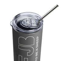 Load image into Gallery viewer, Let&#39;s Go B... F*JB OL Gray/White Stainless Steel Tumbler
