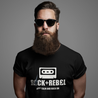 Load image into Gallery viewer, Rock+Reb£llion Cassette A-Side Men&#39;s T-Shirt
