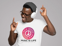 Load image into Gallery viewer, Music Is Life, Keep Calm &amp; Rock On DK Men&#39;s T-Shirt
