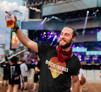 Load image into Gallery viewer, Rock+Reb£llion Flaming Pick LG Men&#39;s T-Shirt
