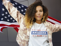 Load image into Gallery viewer, All American Babe Women&#39;s Relaxed T-Shirt
