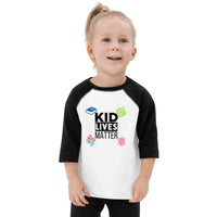 Load image into Gallery viewer, Toddler Kid Lives Matter Baseball Shirt
