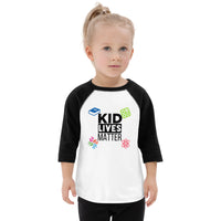 Load image into Gallery viewer, Toddler Kid Lives Matter Baseball Shirt

