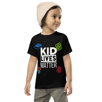 Load image into Gallery viewer, Toddler Kid Lives Matter Short Sleeve T-Shirt - Black
