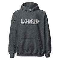 Load image into Gallery viewer, Let&#39;s Go B.... F*JB White Embroidered Unisex Hoodie
