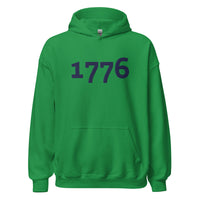 Load image into Gallery viewer, 1776 Navy Embroidered Unisex Hoodie
