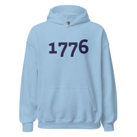 Load image into Gallery viewer, 1776 Navy Embroidered Unisex Hoodie
