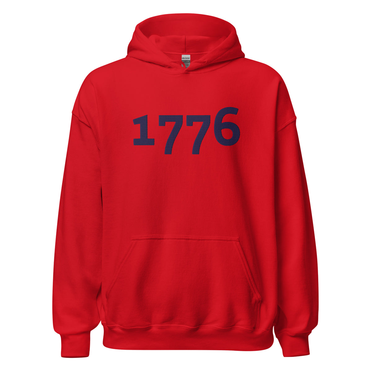 1776 Navy Embroidered Unisex Hoodie