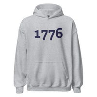 Load image into Gallery viewer, 1776 Navy Embroidered Unisex Hoodie
