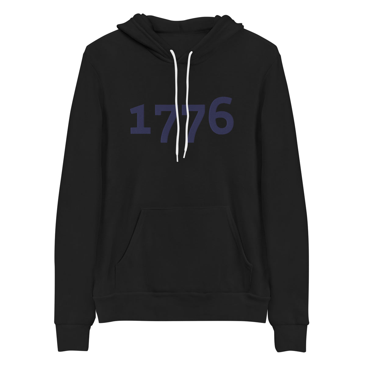 1776 Navy Embroidered Women's Fleece Hoodie