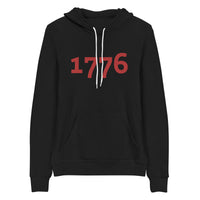 Load image into Gallery viewer, 1776 Red Embroidered Women&#39;s Fleece Hoodie
