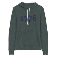 Load image into Gallery viewer, 1776 Navy Embroidered Women&#39;s Fleece Hoodie
