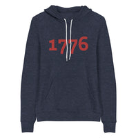 Load image into Gallery viewer, 1776 Red Embroidered Women&#39;s Fleece Hoodie

