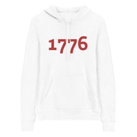Load image into Gallery viewer, 1776 Red Embroidered Women&#39;s Fleece Hoodie
