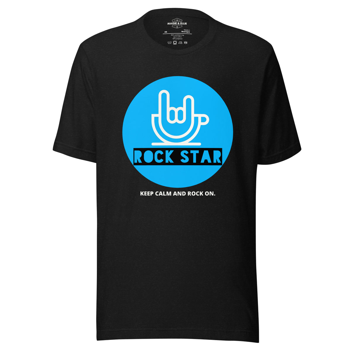 Rock Star - Keep Calm & Rock On BLWB Men's T-Shirt