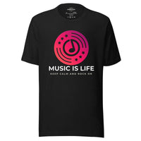 Load image into Gallery viewer, Music Is Life, Keep Calm &amp; Rock On LG Men&#39;s T-Shirt
