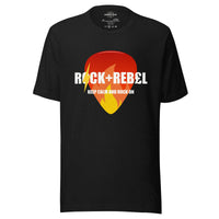 Load image into Gallery viewer, Rock+Reb£llion Flaming Pick LG Men&#39;s T-Shirt

