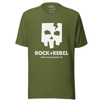 Load image into Gallery viewer, Rock+Reb£llion Cracked Mask WG Men&#39;s T-Shirt
