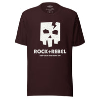 Load image into Gallery viewer, Rock+Reb£llion Cracked Mask WG Men&#39;s T-Shirt
