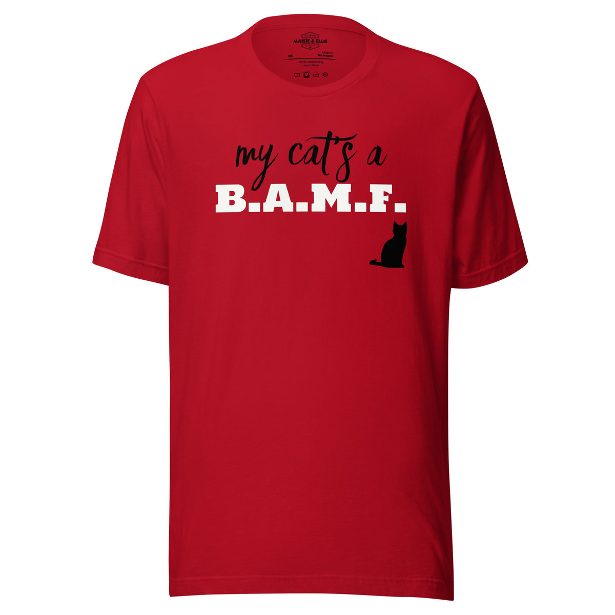 My Cat's a Bad A** M'Fer BWB Men's T-Shirt