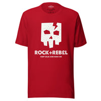 Load image into Gallery viewer, Rock+Reb£llion Cracked Mask WG Men&#39;s T-Shirt

