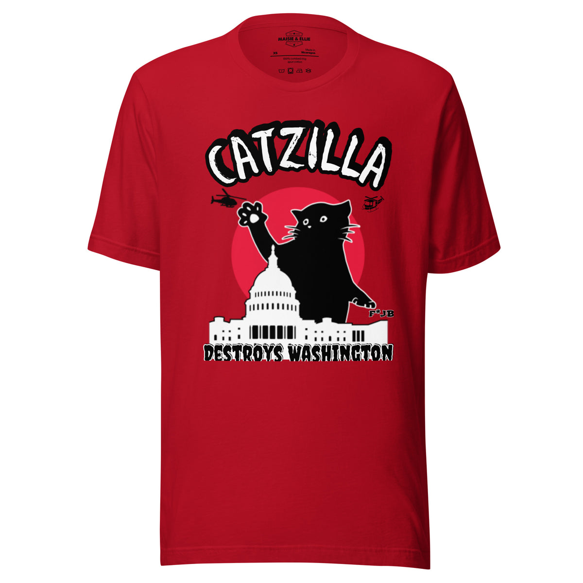 CatZilla Destroys Washington F*JB Men's T-Shirt