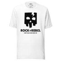 Load image into Gallery viewer, Rock+Reb£llion Cracked Mask BG Men&#39;s T-Shirt
