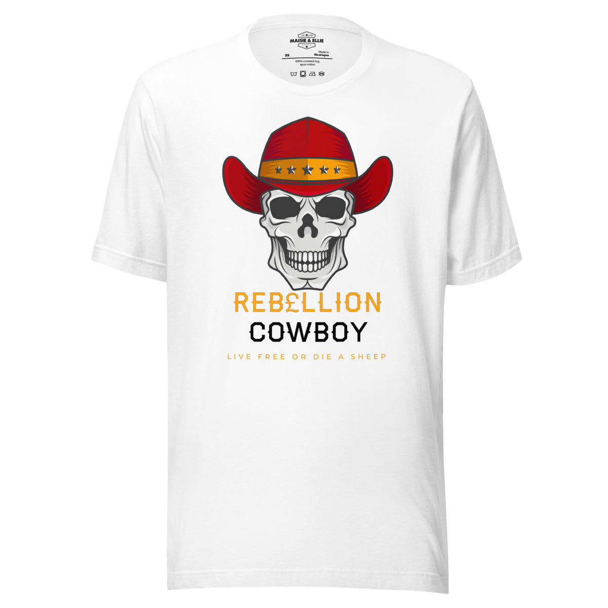 Rock+Reb£llion Cowboy LG Men's T-Shirt