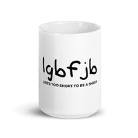 Load image into Gallery viewer, Let&#39;s Go B... F*JB White Glossy 15oz. Mug
