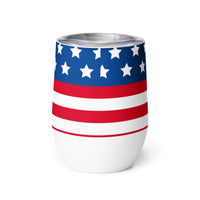 Load image into Gallery viewer, Non-Bidenary &#39;Merica Kiss Wine Tumbler
