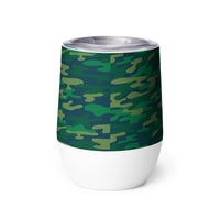 Load image into Gallery viewer, Non-Bidenary Camo Orange Wine tumbler
