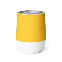 Load image into Gallery viewer, 1776 Yellow/Navy Wine Tumbler
