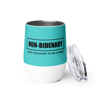 Load image into Gallery viewer, Non-Bidenary Wine Tumbler - Aqua
