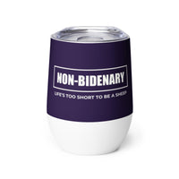 Load image into Gallery viewer, Non-Bidenary Wine Tumbler - Navy
