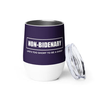 Load image into Gallery viewer, Non-Bidenary Wine Tumbler - Navy
