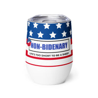 Load image into Gallery viewer, Non-Bidenary &#39;Merica Kiss Wine Tumbler
