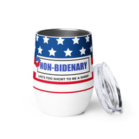 Load image into Gallery viewer, Non-Bidenary &#39;Merica Kiss Wine Tumbler
